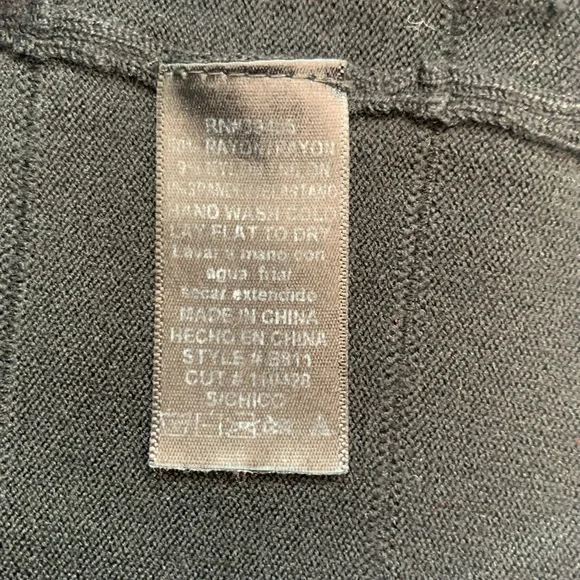 Wow Couture Sweater Mini Dress Black Gray Sexy Cutout Back Bandage V Neck S. - Picture 7 of 8